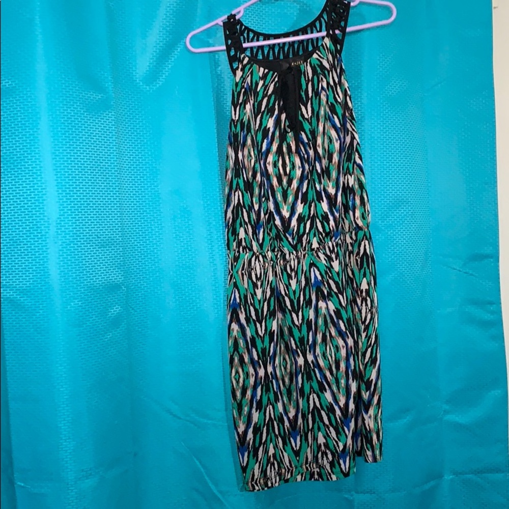 Funky print mini dress